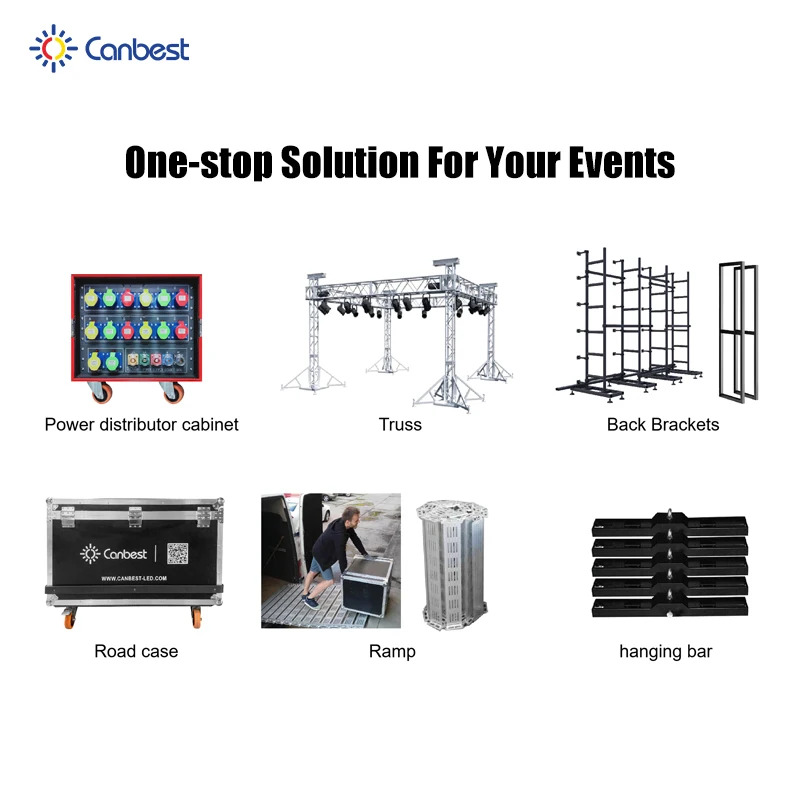 Full Color P481 P391 Pitch 4Mm 500*1000 Led Video Wall Rental Display Screens Stage P4 Background P4.81 Outdoor Panel Screen