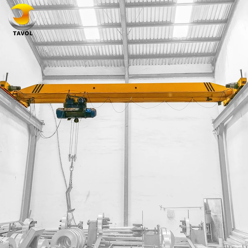 New Design Electric Power 16ton Single Beam Bridge Crane Widely Used in Factory