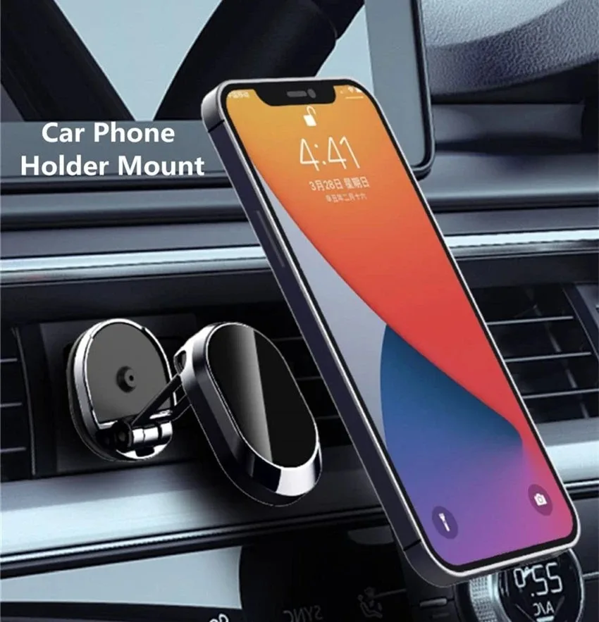 2023 Magnetic Car Phone Holder Magnet Smartphone Mobile Stand Cell GPS Support For iPhone 13 12 XR Xiaomi Mi Huawei Samsung LG