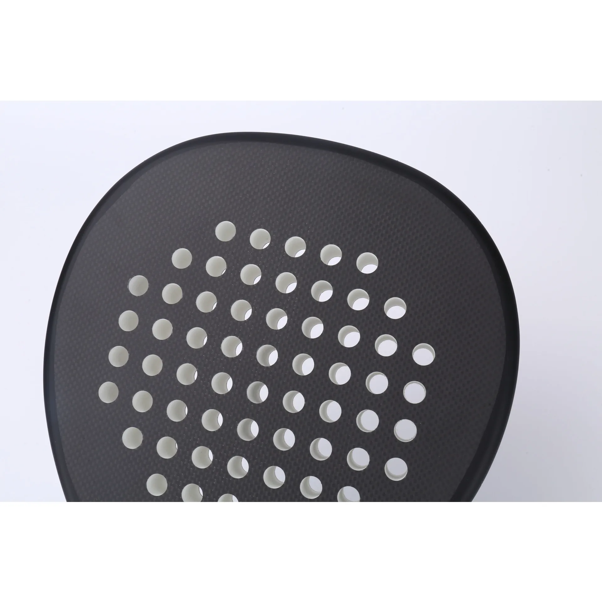 round shape custom DIY fiberglass 3K 12K 18K Carbon Raquete 38mm Soft EVA foam core palas de Padel Paddle Tennis Rackets