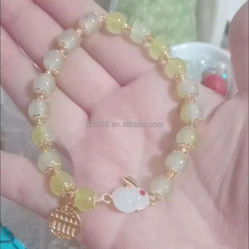 Wholesale 8mm/10mm Colorful round glass Crystal Beads for Jewelry Making Two-tone beads for bracelet Accessories
