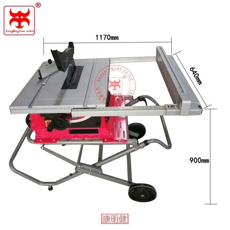 Desktop Cutting Machine Multi-function 10 Inch Small High Precision Woodworking Table Saw Movable Sliding Table Saw