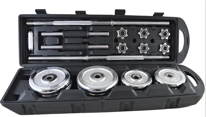 Hot Sale high quality fitness equipment weight competition standard adjustable electroplated cast iron dummy barbell suit