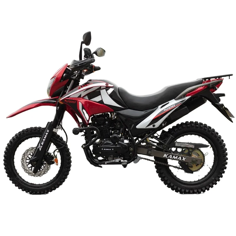 KAMAX Enduro Cross на дорожных мотоциклов 200CC Dirt Bike Bicicleta de крест Barata Motocicleta Gasolina