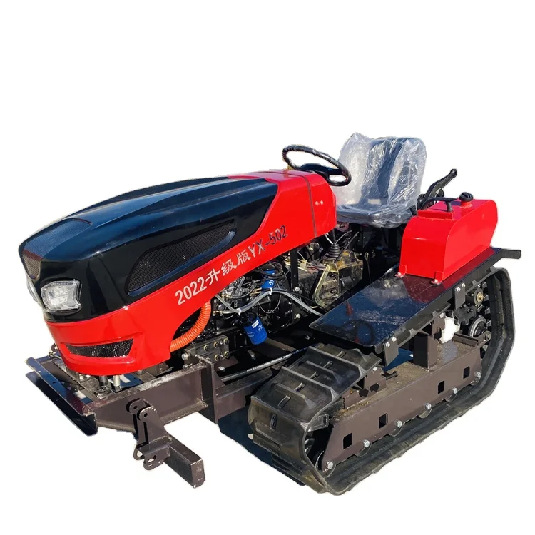 Новый многофункциональный гусеничный роторный культиватор 50 л.с. самоходный траншеекопатель