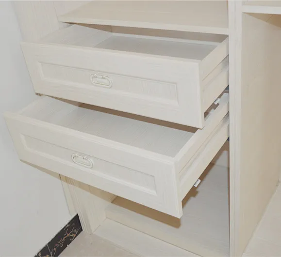 Pure white aluminum wardrobe