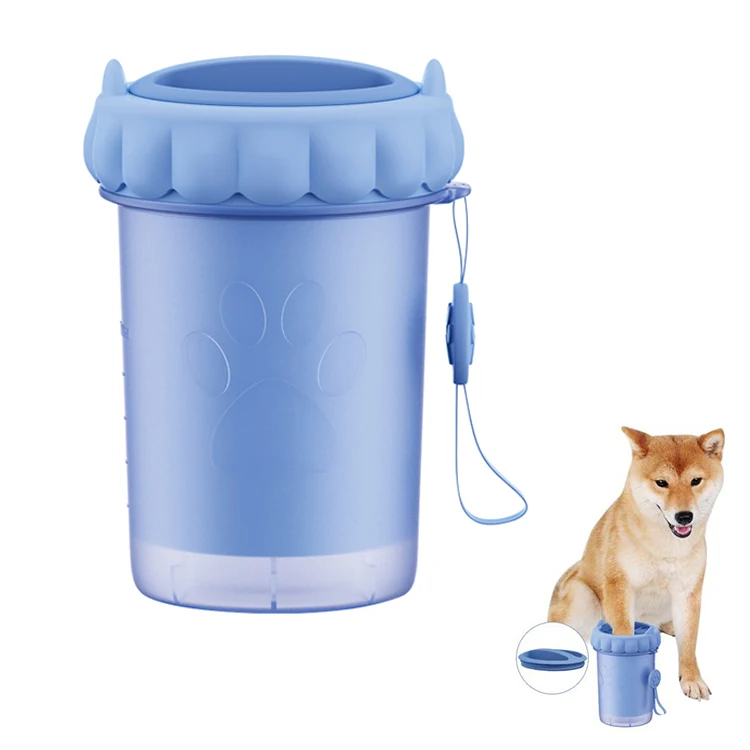 Petdom 360 Degree Pet Dog Paw Cleaner Cup Portable TPR Foot Washer Dog Paws Manual Quick Feet Wash Cleaner For Pet