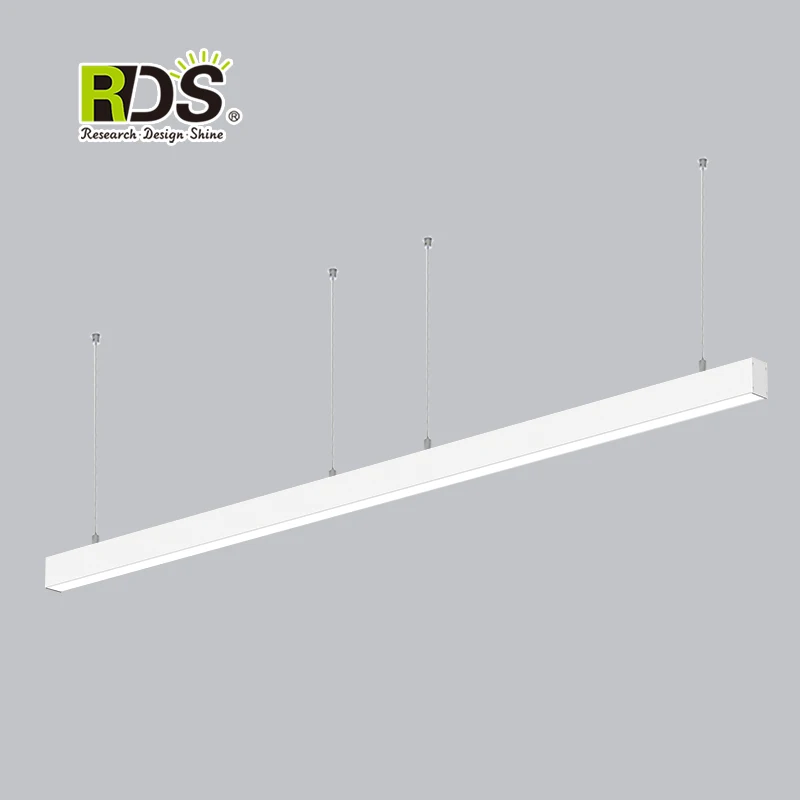 Индивидуальный линейный подвесной светодиодный светильник 2 фута 30 Вт 4 фута 40 Вт 8 футов 60 Вт с датчиком движения