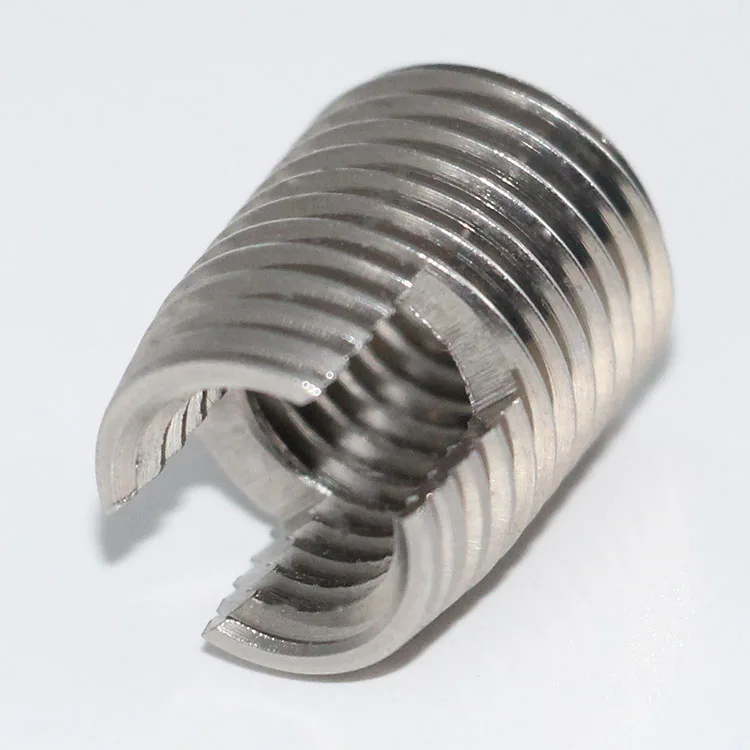 Fasteners wholesales m3 stainless steel slotted self tapping threaded insert wire thread insert