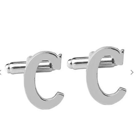  Модное кольцо из нержавеющей стали в форме буквы алфавита запонки для свадьбы официальная деловая мужчин