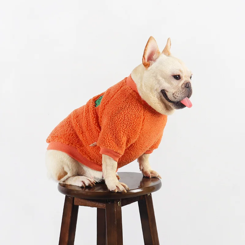 2024 autumn and winter new net red Bago law fighting dog clothing winter plus thick warm large size pet clothing
