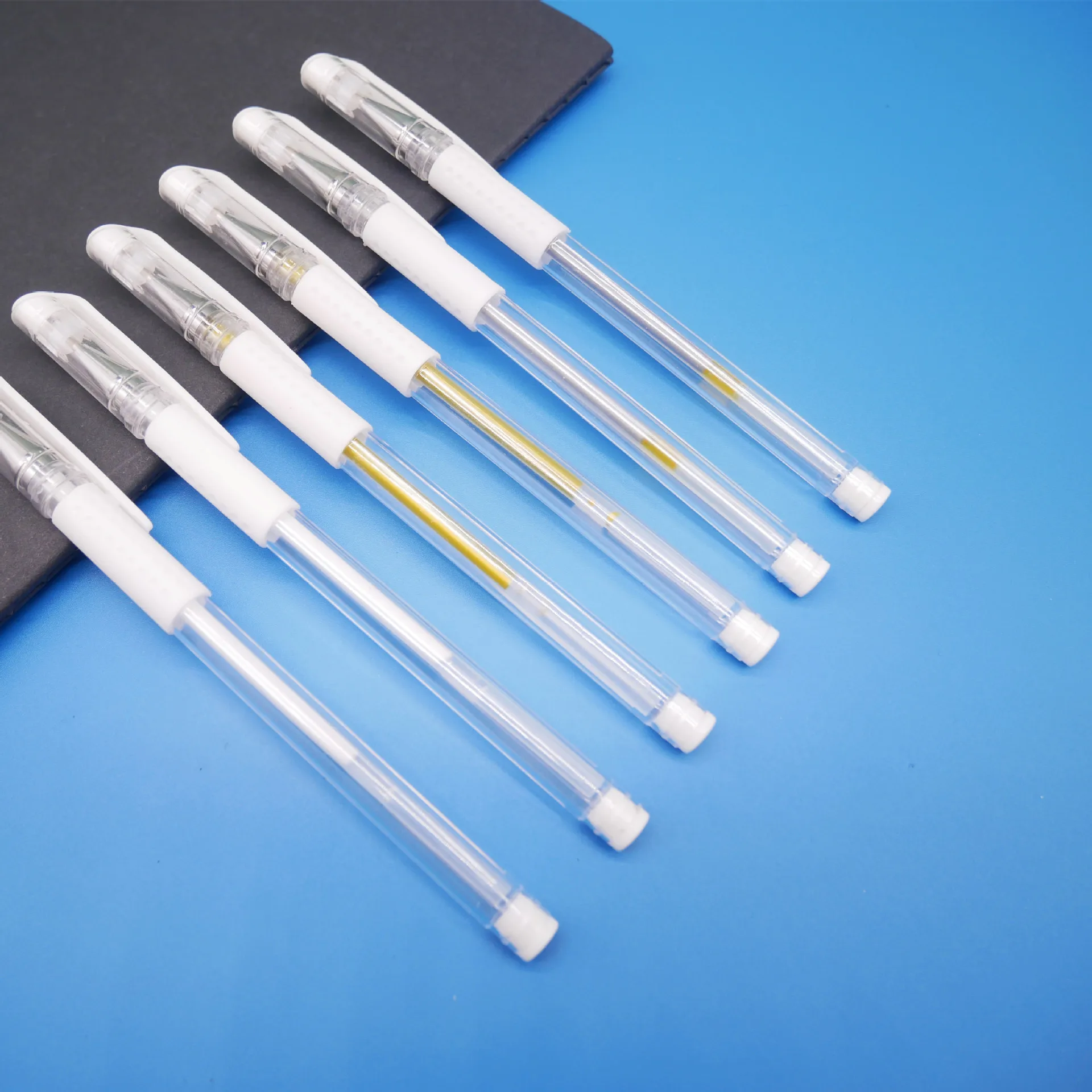 Wholesale European Standard Neutral Stationery Water-based Student Pen Office Supplies White Gel Pens