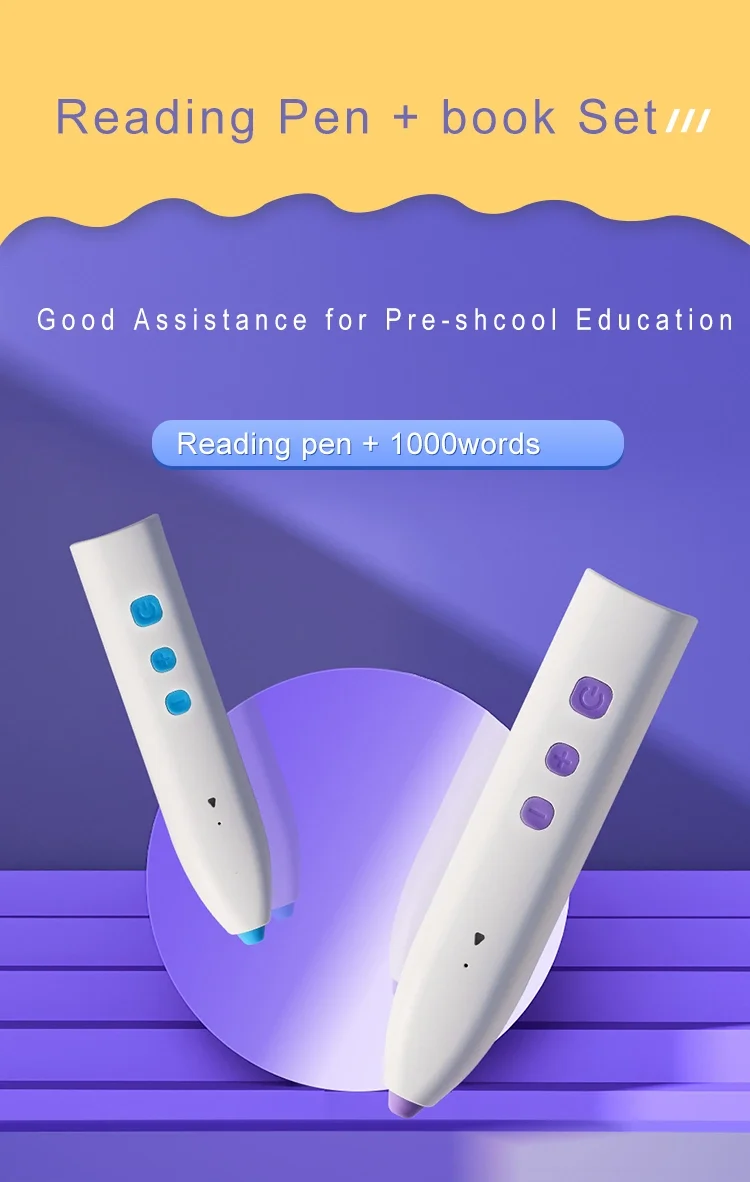 Professional Manufacturer Kids Fun with English Reading Pen Talking Pen with Books