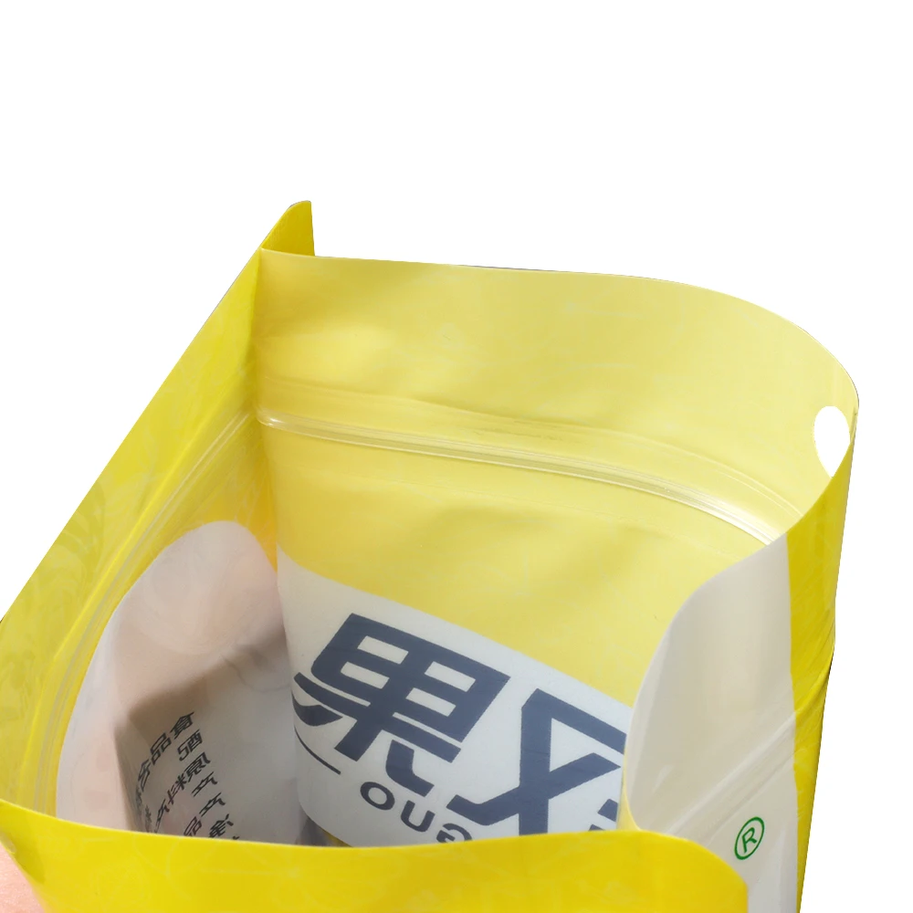 Open window transparent color packaging bag dehydrated mangosteen flower tea snack food hard sugar candied fruit bag