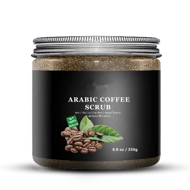 Private Label Packaging Body Scrub Moisturizing Skin Exfoliating Dead Skin Removal Whitening Bath Using Coffee Scrub