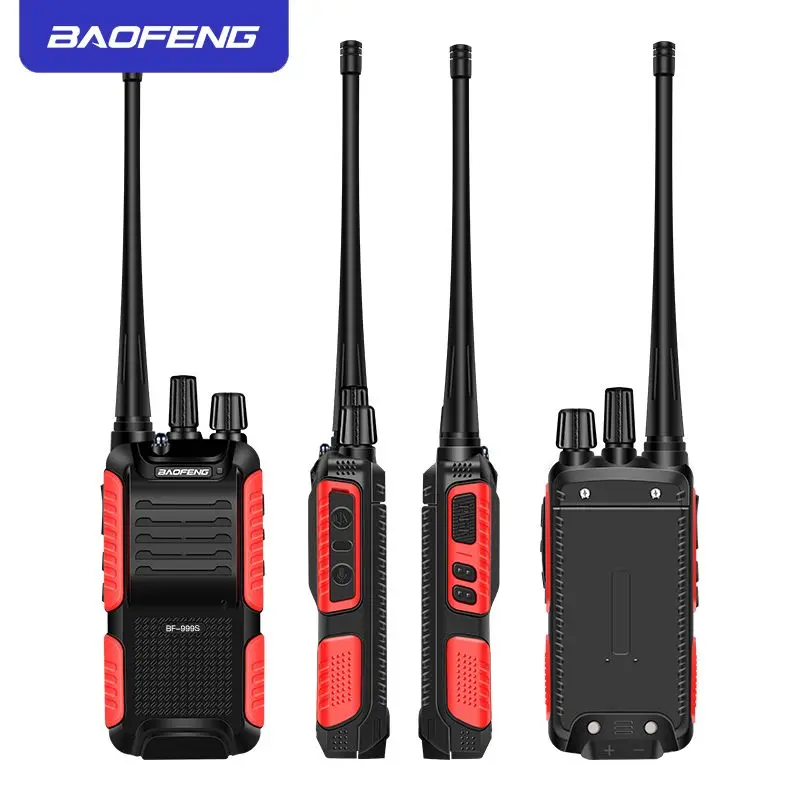 Bf-999S рация BaoFeng лидер продаж Высококачественная портативная uhf 16 каналов 5 км 1800 мАч радиосвязь Вт