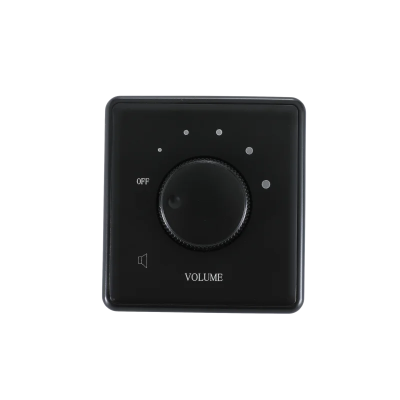 PA Audio Rotary Volume Control Switches For Public Address School Office Classroom In-Wall Stereo Loudness Controller Panel