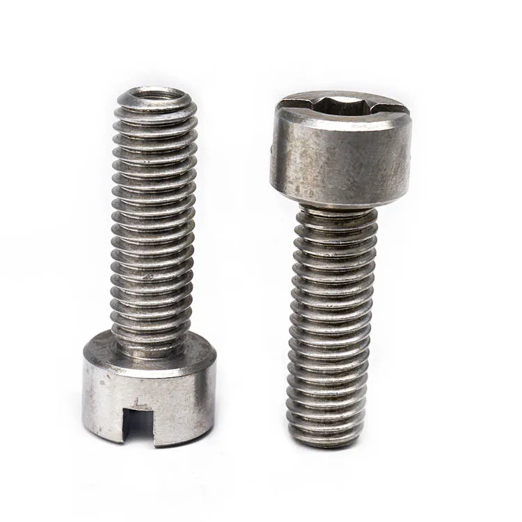 Screw manufacturer OEM Custom Stainless Steel Hollow Slotted Screws with Full Thread titanium screw