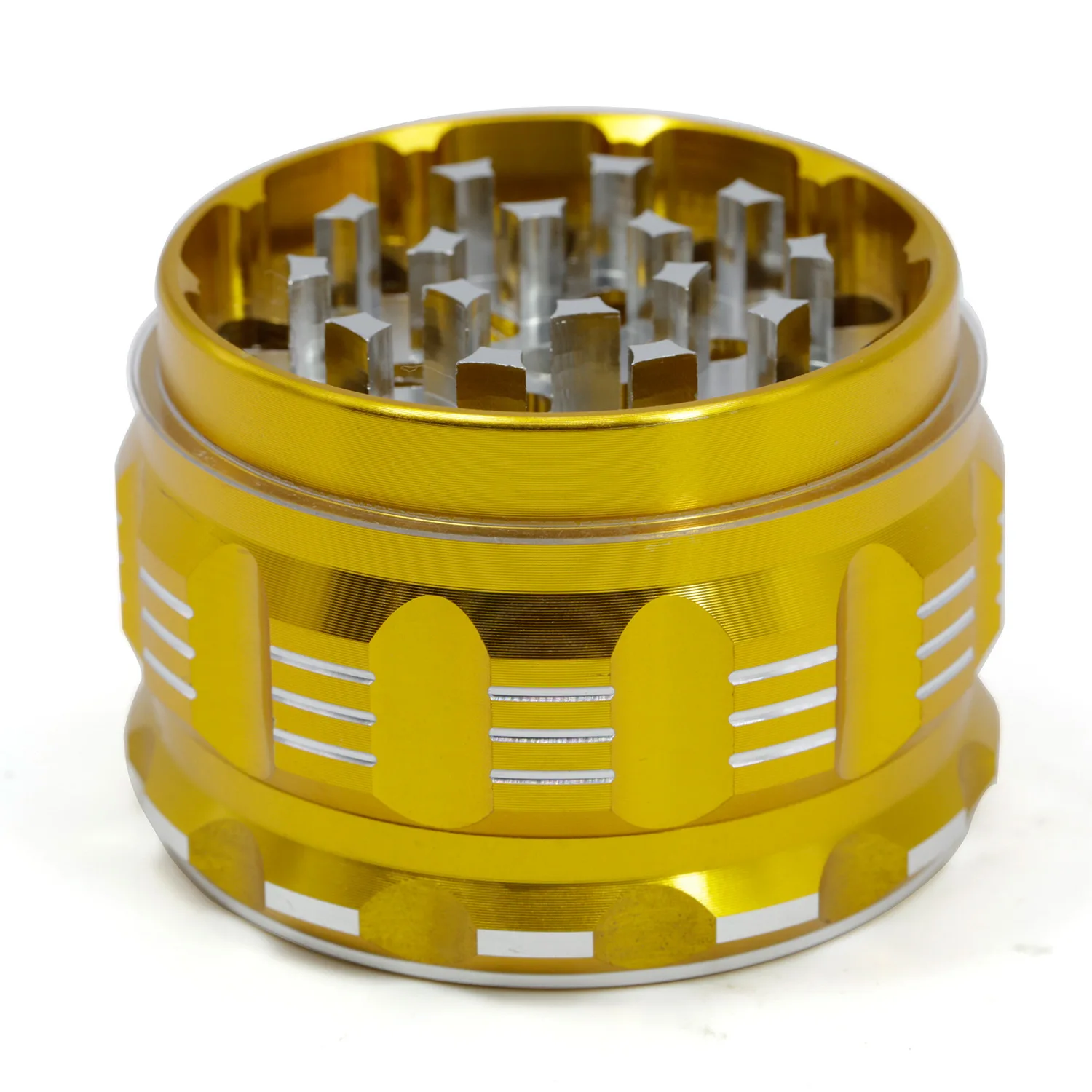 Metal aluminum alloy crusher 63mm 4 layer personality grinders 4408