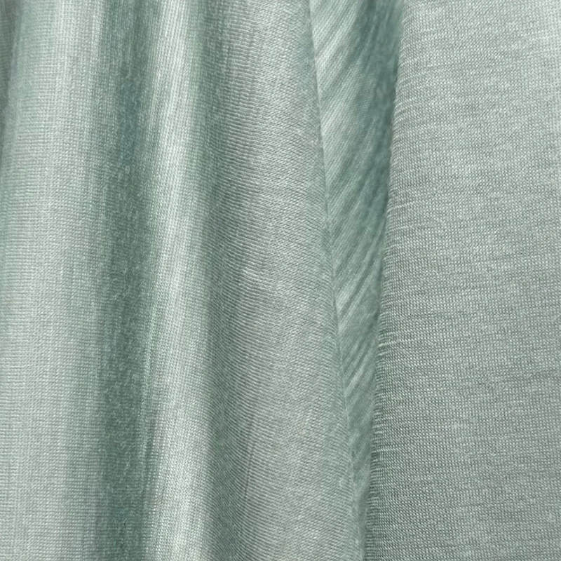 100%  merino wool jersey mulesins free t-shirt blend suitins knit fabric for Sports underwear  ,Machine washable