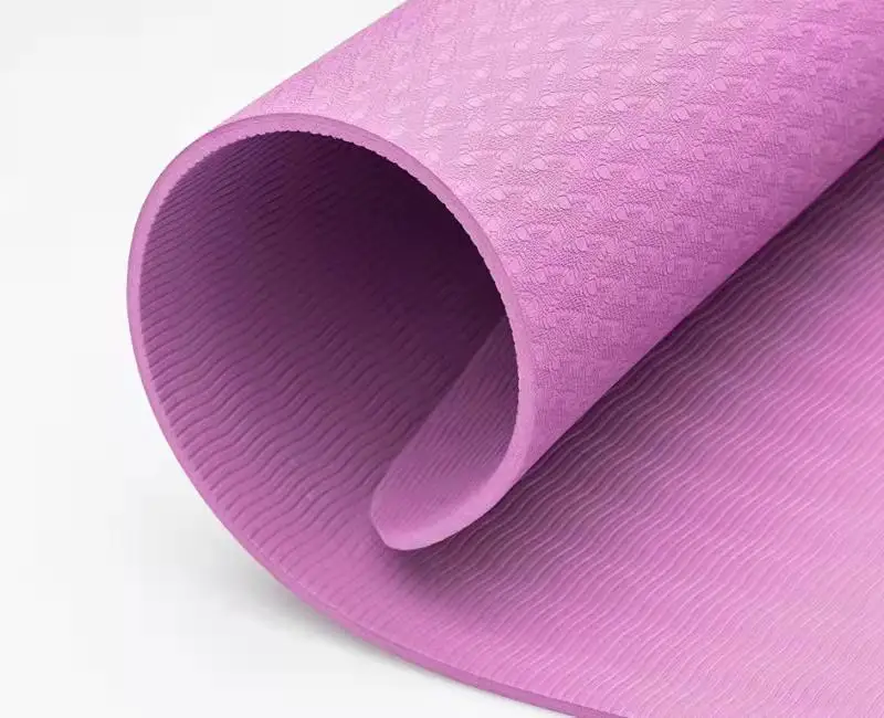Eco Friendly Custom Logo Low Price Wholesale Pilates Mat Anti Slip Eco Friendly Fitness Exercise TPE Yoga Mat