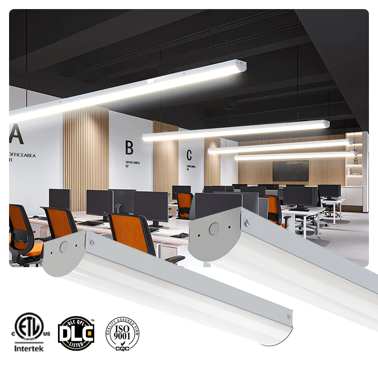 Factory Wholesale Suspended Mounted PC Lampshade 2FT 4FT 8FT Dimmable Linear Tube Lighting Led Batten Light