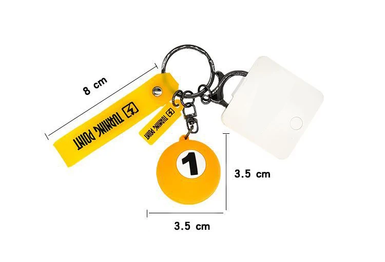 cartoon billiards 8 pool players pendant ball room club keychain for student men backpack