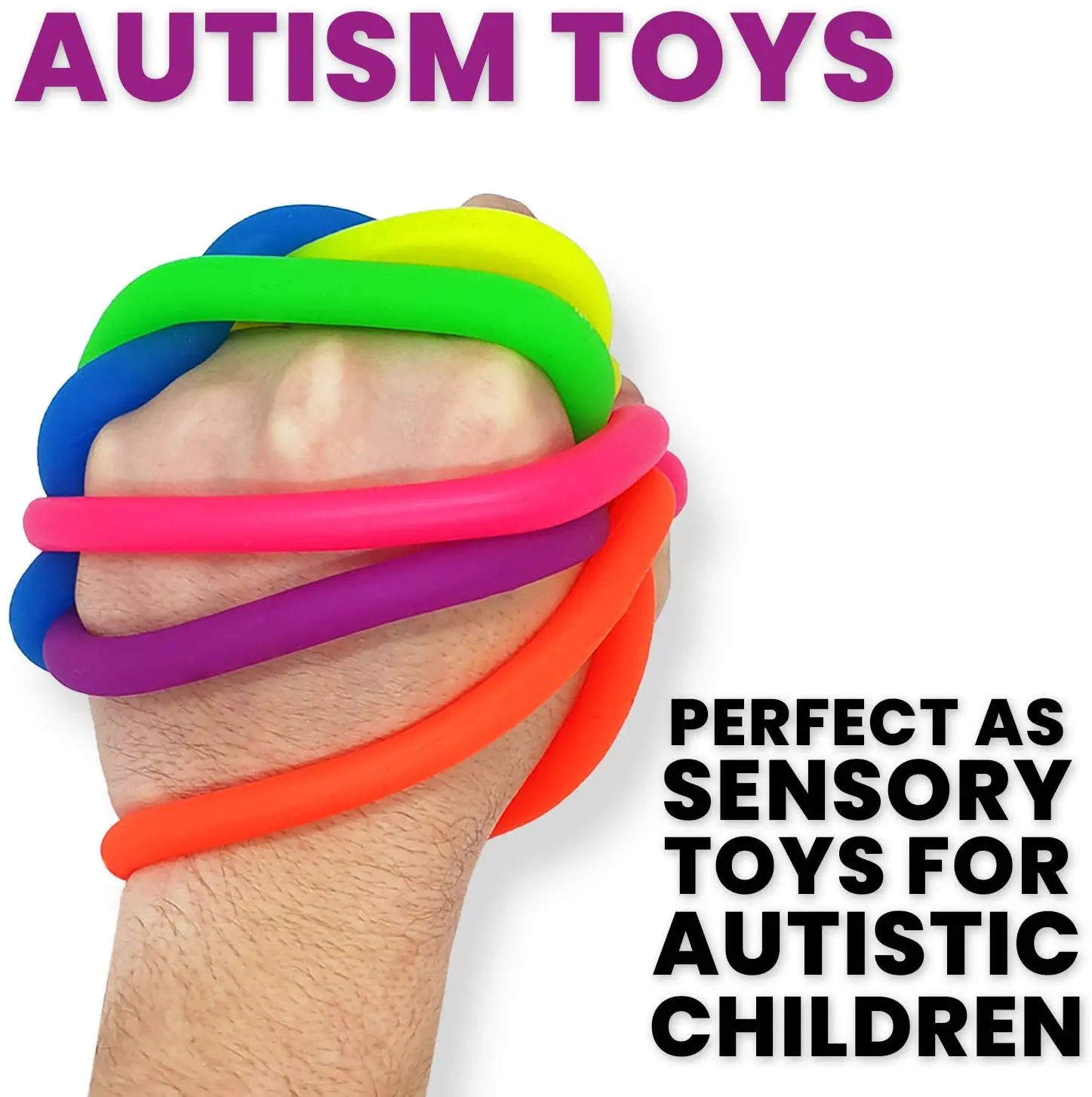 
Hot Sale Unicorn Shape Sensory Fidget Toys Colorful For Children and Adults Stretchy Noodle Strings 