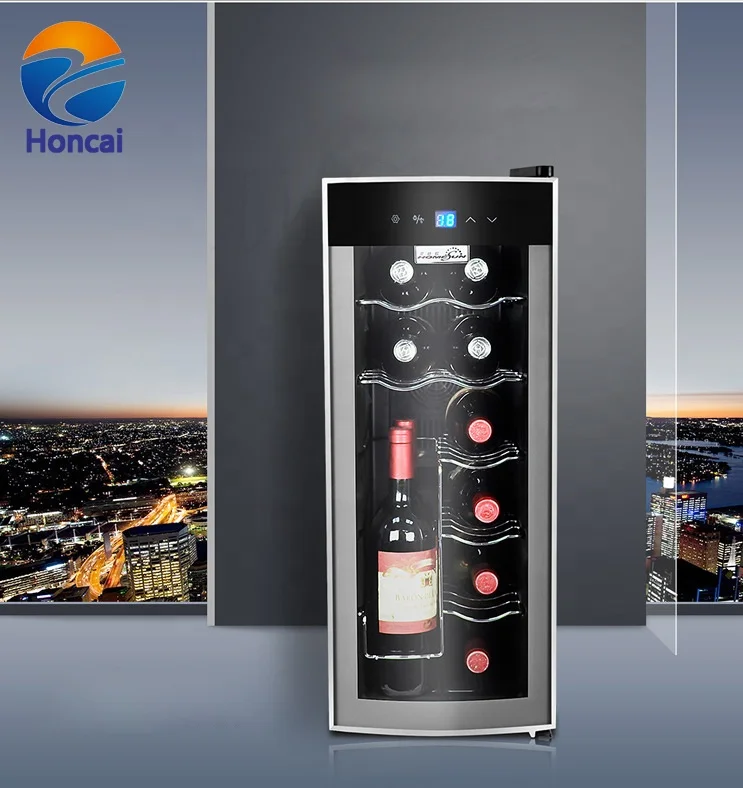 
High quality 12 bottles cool wine refrigerator wine cooler bar fridge for hotel room 