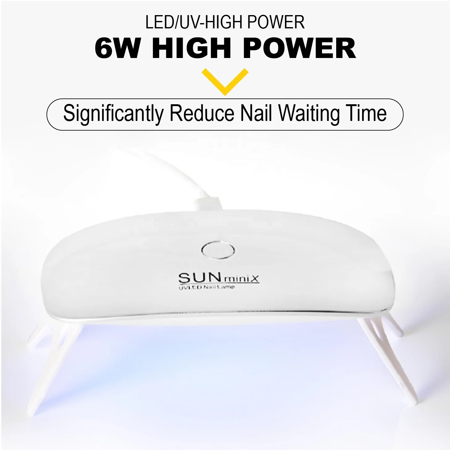 
Hot Selling Portable Nails Supplies Salon Nail Gel Polish Quick Dryer Sunlight Mini UV Led Nail Lamp 