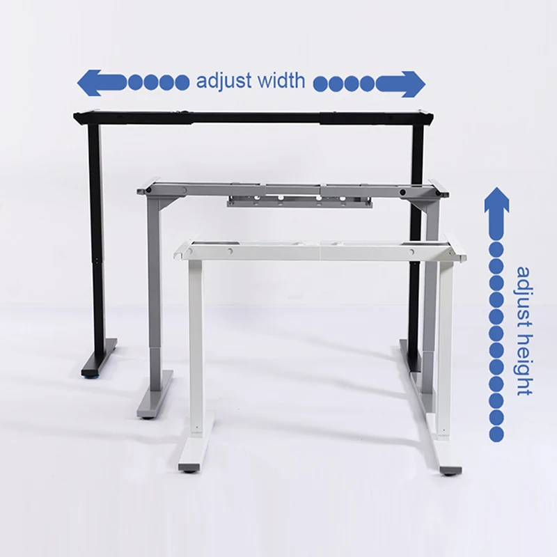M1 Custom Friendly Ergonomic Office Standing Desk Factory Adjustable Height Table with Wheels