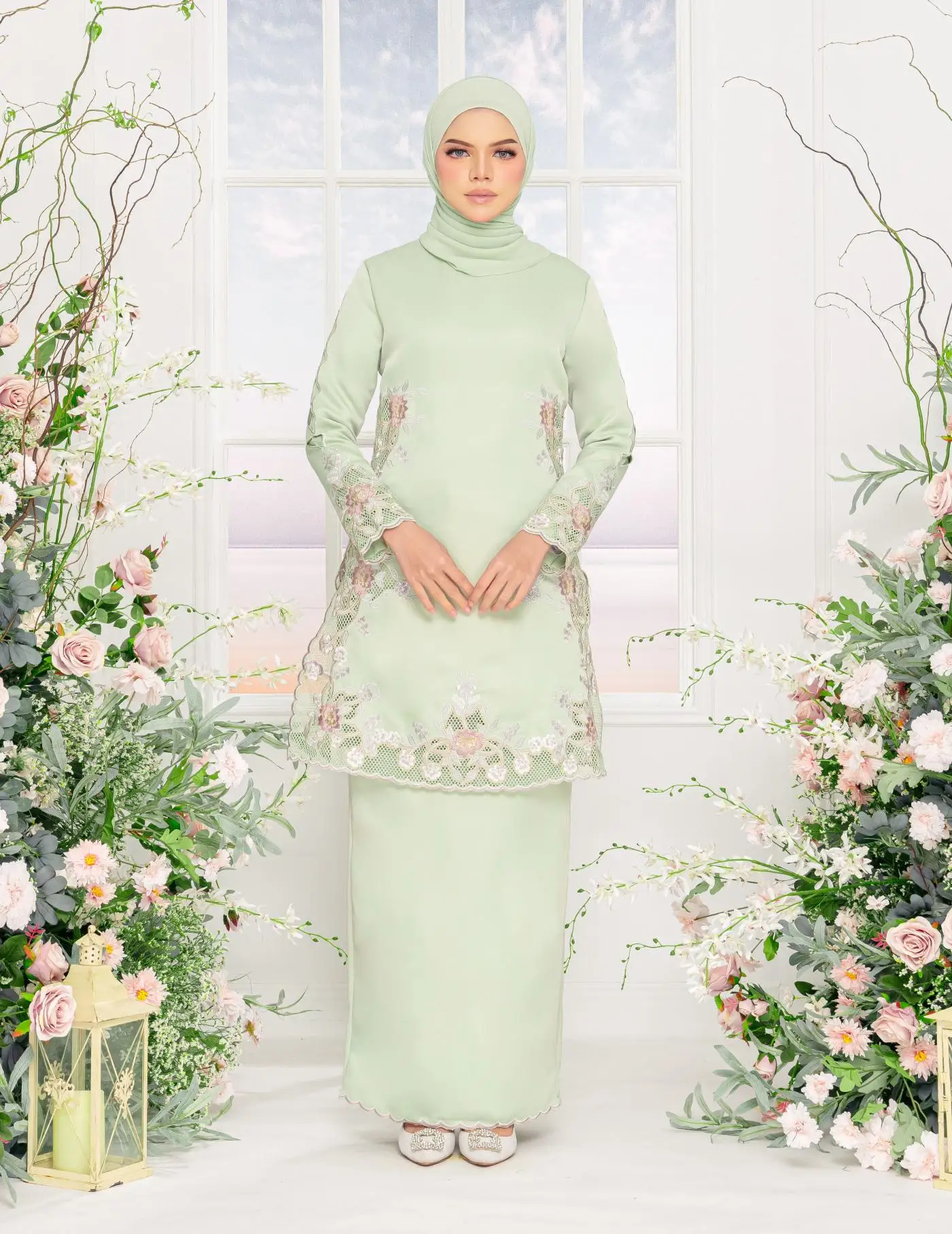Новейший однотонный темно-синий мусульманский комплект 2 шт. baju kurung подпин Малайзия закрытый камень абайя дизайн 2022 Дубай