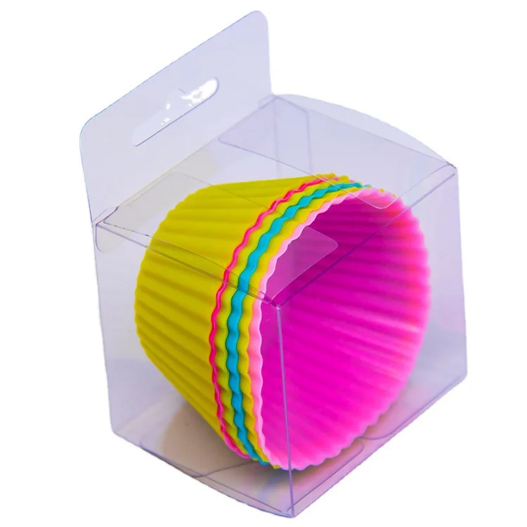 Dia 5-9cm colorful food grade silicone muffin cups mold mini reusable cupcake liners for kitchen baking cooking