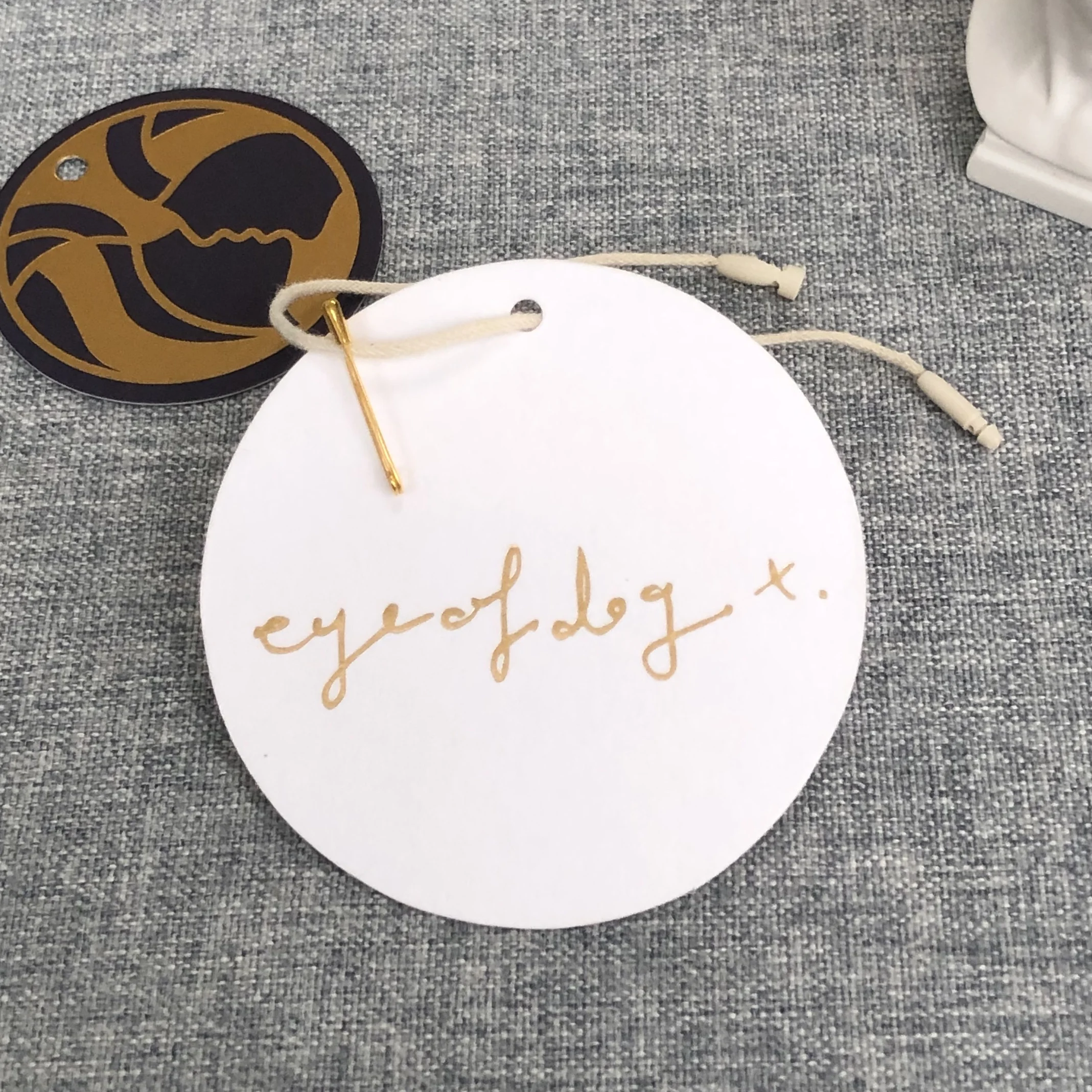 Luxury gold filled engraved jewelry tags custom rfid jewelry price tag stainless steel jewelry necklace tag