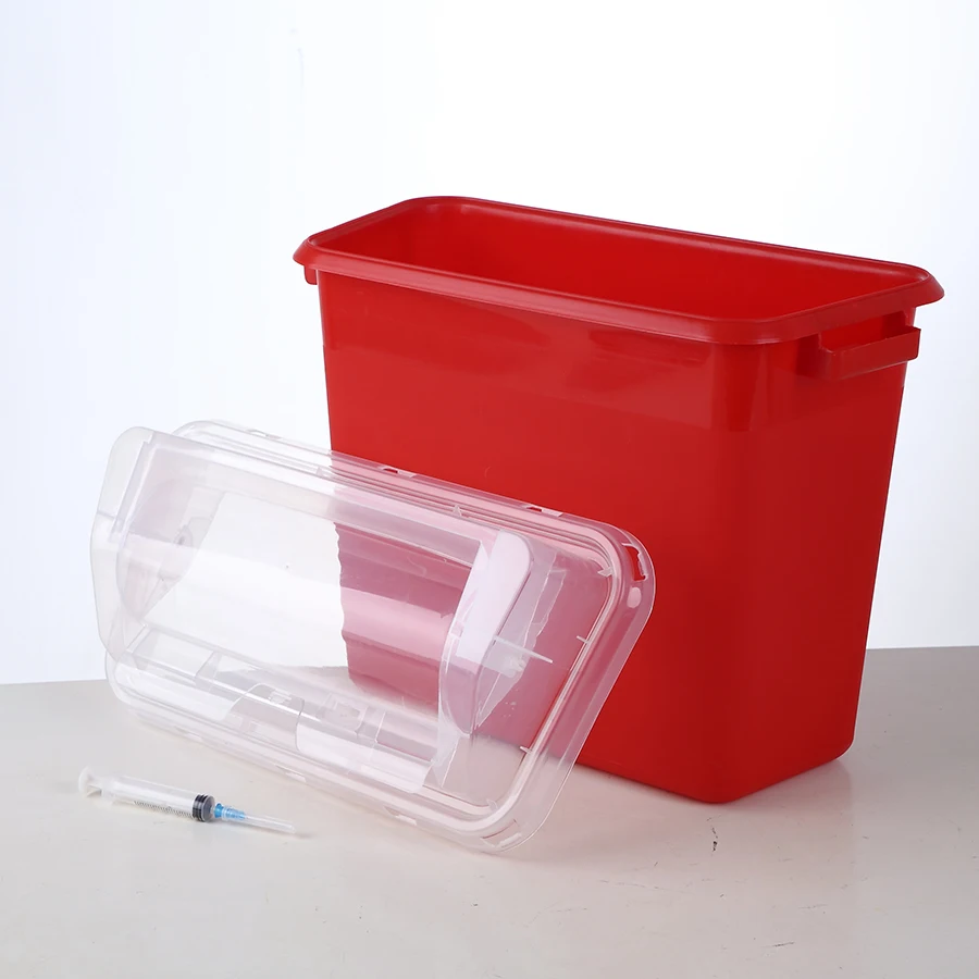 Economical Container Medical Syringe Disposable Waste Disposal Factory Medic Red Biohazard Safe Needle Sharp Box