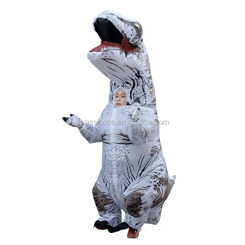  Детский Надувной T-REX костюм динозавра Рождественская футболка для костюмированной вечеринки с реалистичным ездить на динозавр Хэллоуин