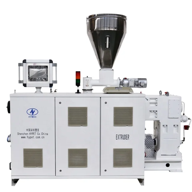High output conic twin screw extruder ZS80/156 use for PVC WPC door foam board PVC pipe