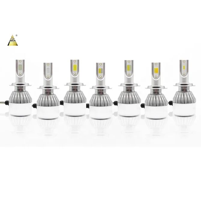 UGGV factory for New Type Safe COB LED CHIP C6 H4 Led Headlight Wholesale 72W 30000K Led Headlight Bulb H4