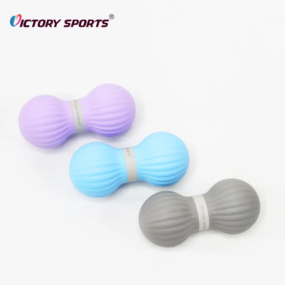 Custom fitness neck foot roller massage ball peanut massage ball set