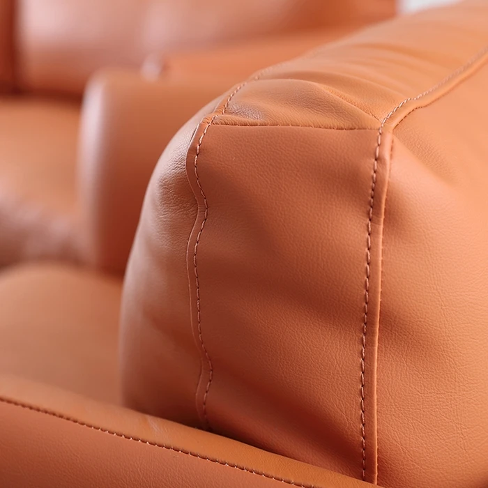 
Italian Classic Modern Genuine Leather Sofa With Latex Filling 1002 