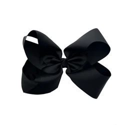 E-Magic Wholesale girls bows kids hair accessory 8 inch big bow 196 color kids hair bows clips