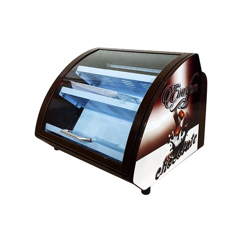 Smeta 15L Glass Door Table Top Chocolate Sugar Display Chiller Showcase