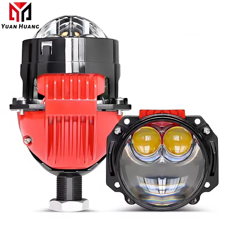 C6 2.5 inch LED Lens Projection Lamp Laser Lens Headlights H4 H7 Lens Headlights Aluminum 12V Fiat Universal Cars