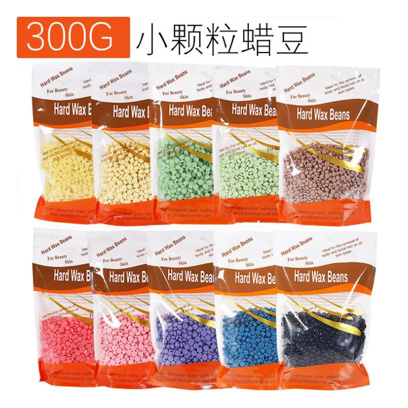 300G Per Bag Wax Beads Hair Removal Hard Wax Beans for Sensitive Skin Face Eyebrow Legs At Home Hair Removal Wax Bean