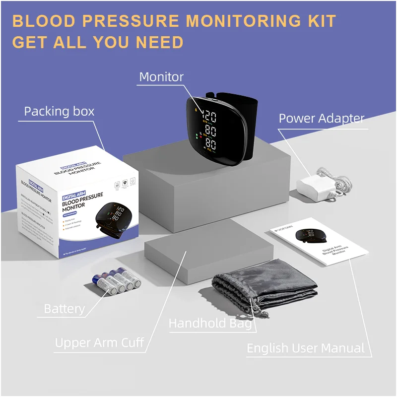 Axd Care High Quality Type Watch Blood Pressure Monitor Sphygmomanometer Digital Blood Pressure Sphygmomanometer Watch