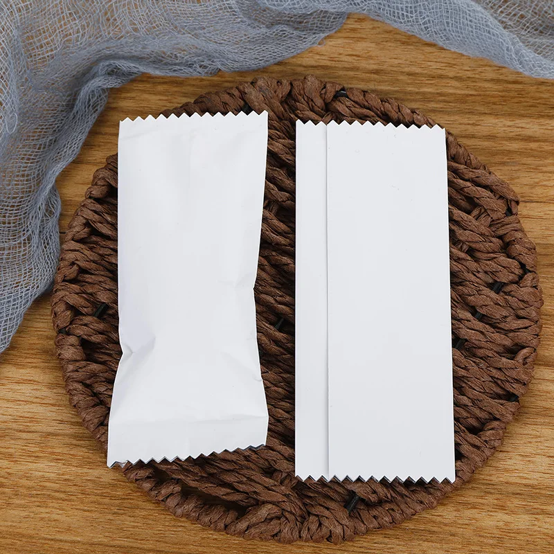 Multiple Design Fin Seal Hairline Finish Laminated Plastic Heat Sealable Small Pastry Candy Packaging Pillow Bag