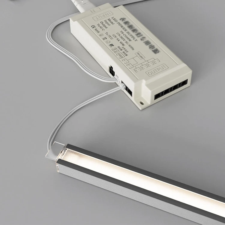 LED solderless strip light with embedded linear light cabinet layer board wardrobe wine cabinet light VOC