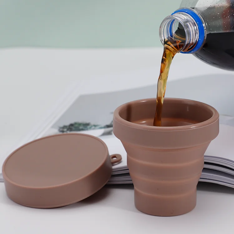 Factory Direct Sales Wholesale 100% Food Grade Silicone Collapsible Foldable Cup, Silicone Cup For Kids outdoor
