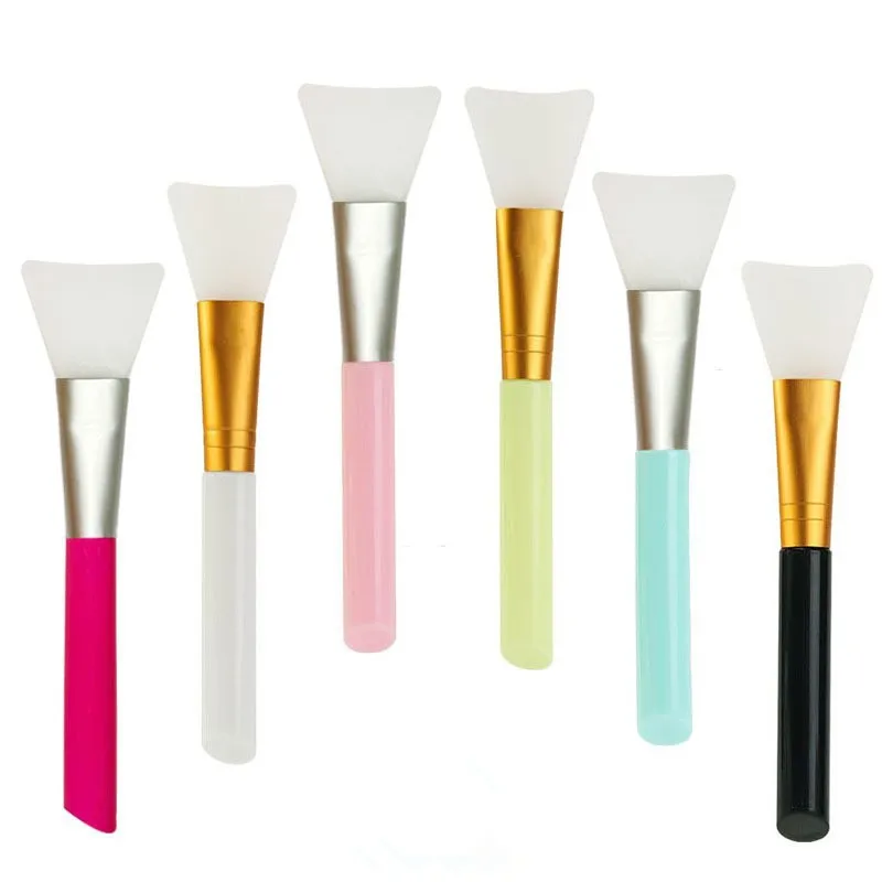 14cm silicone skin care beauty makeup brush, DIY facial mask brush tool, facial cleaning makeup brush