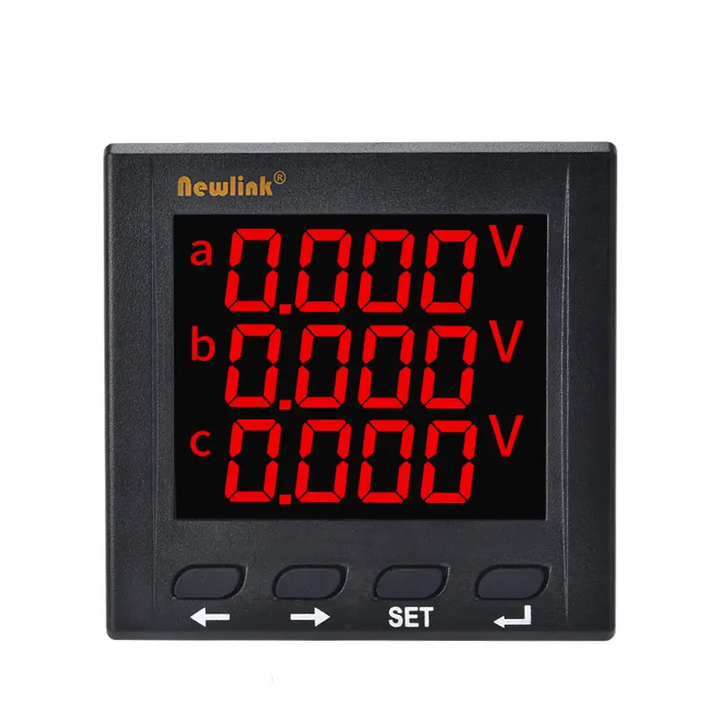 Three-phase digital voltmeter